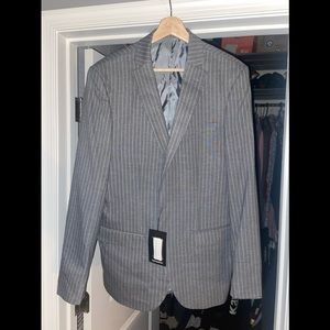 NWT BoohooMAN grey blazer Sz.42-44 Skinny Fit